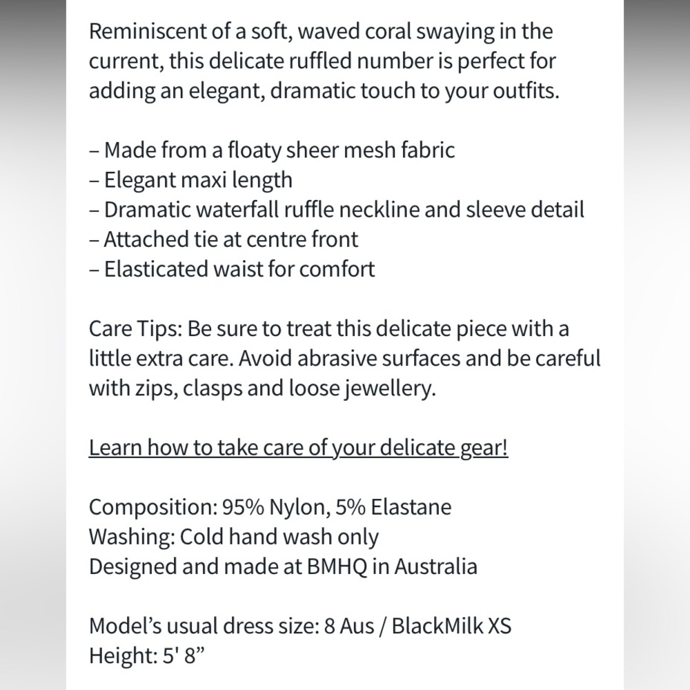 BLACKMILK Ocean Flower Flouncy ROBE! - Picture 8 of 8